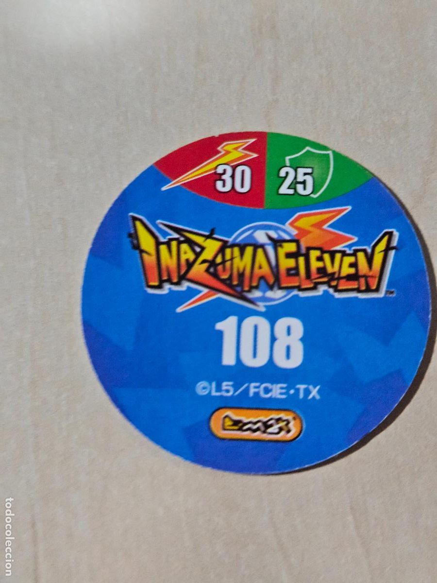 Coleccionismo cromos antiguos: N&ordm; 108 - TAZO - INAZUMA ELEVEN - E-MAX - Foto 2