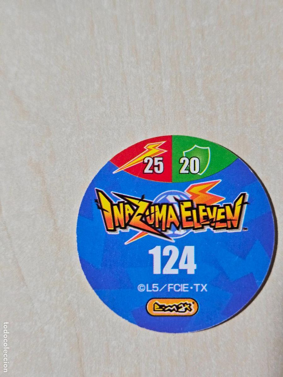 Coleccionismo cromos antiguos: N&ordm; 124 - TAZO - INAZUMA ELEVEN - E-MAX - Foto 2