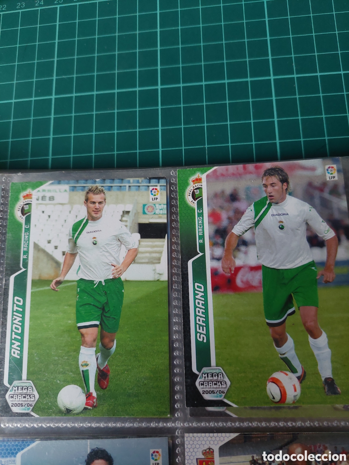 Colecionismo Cromos antigos: RACIN SANTANDER FICHAJES 471 SERRANO/ANTONIO 483 MEGA CRACKS PANINI 2005/2006 BUEN ESTADO CONSERVACI