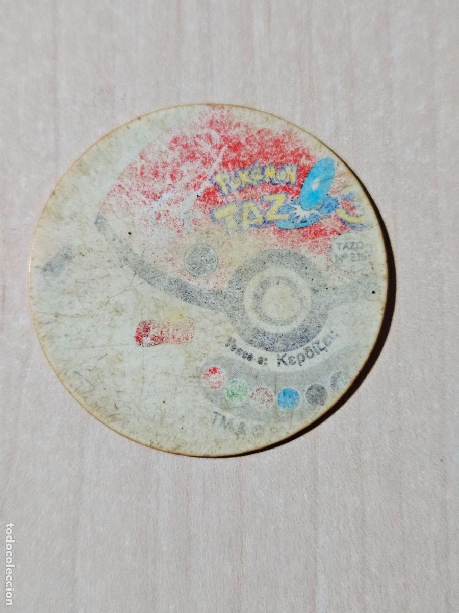 Coleccionismo cromos antiguos: tazo pokemon error mal estado - Foto 2
