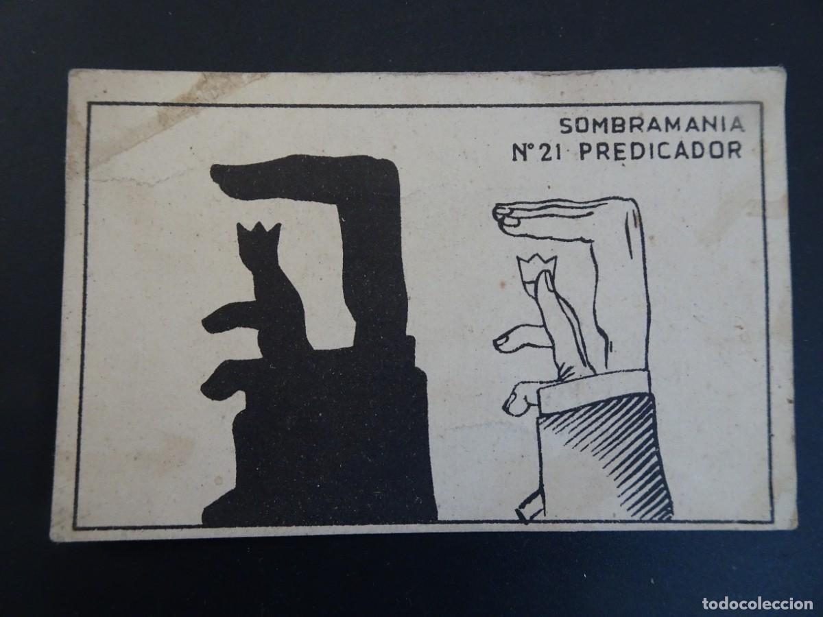 Coleccionismo Cromos antiguos: CROMO N&ordm; 21, SOMBRAMANIA, PUBLICIDAD ESCAMAS SOMS, VER FOTOS