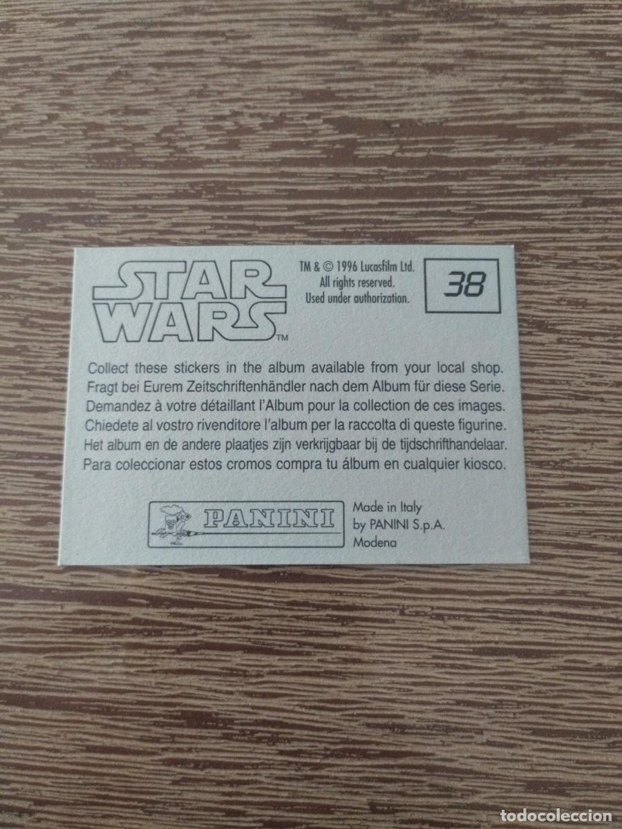 Coleccionismo cromos antiguos: N&deg; 38 Sin Pegar - Star Wars - Panini - 1996 - Foto 2