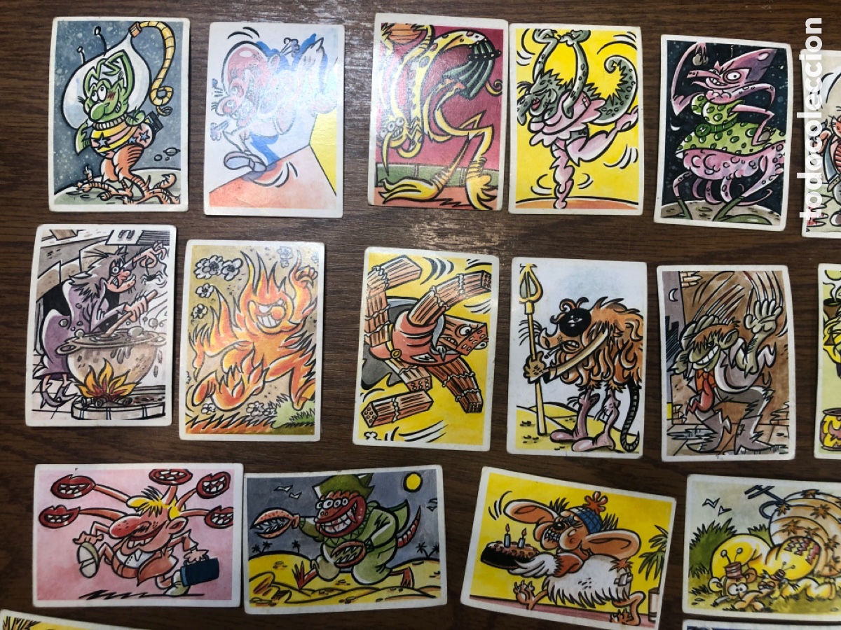 Coleccionismo cromos antiguos: 34 cromos monstruos locos locos - Foto 2
