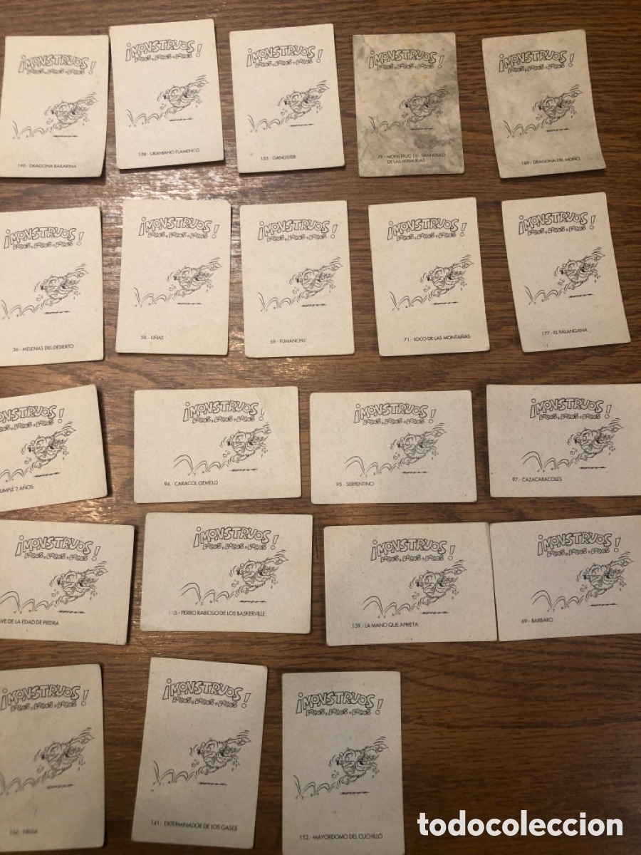 Coleccionismo cromos antiguos: 34 cromos monstruos locos locos - Foto 8