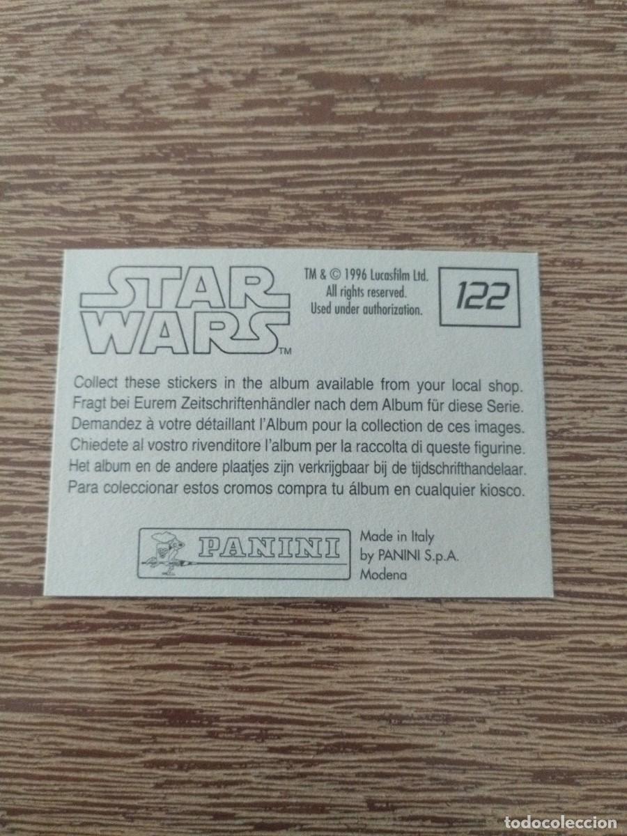 Coleccionismo cromos antiguos: N&deg; 122 Sin Pegar - Star Wars - Panini - 1996 - Foto 2