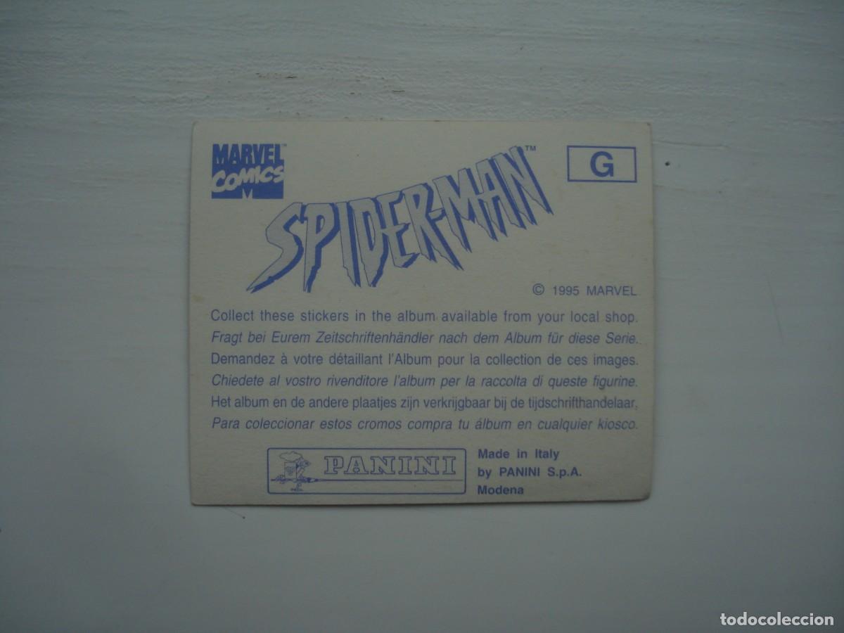 Coleccionismo cromos antiguos: SPIDERMAN PANINI MARVEL - Foto 2