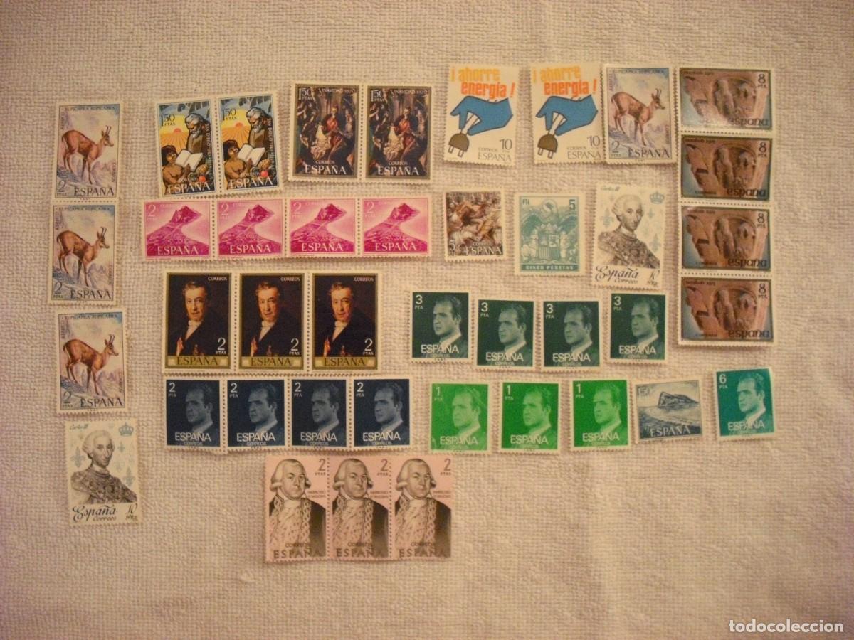 Collectionnisme Cartes &agrave; collectionner anciennes: SELLOS DE ESPA&Ntilde;A DE PESETAS, VARIADOS, SIN PEGAR. LOTE DE 41