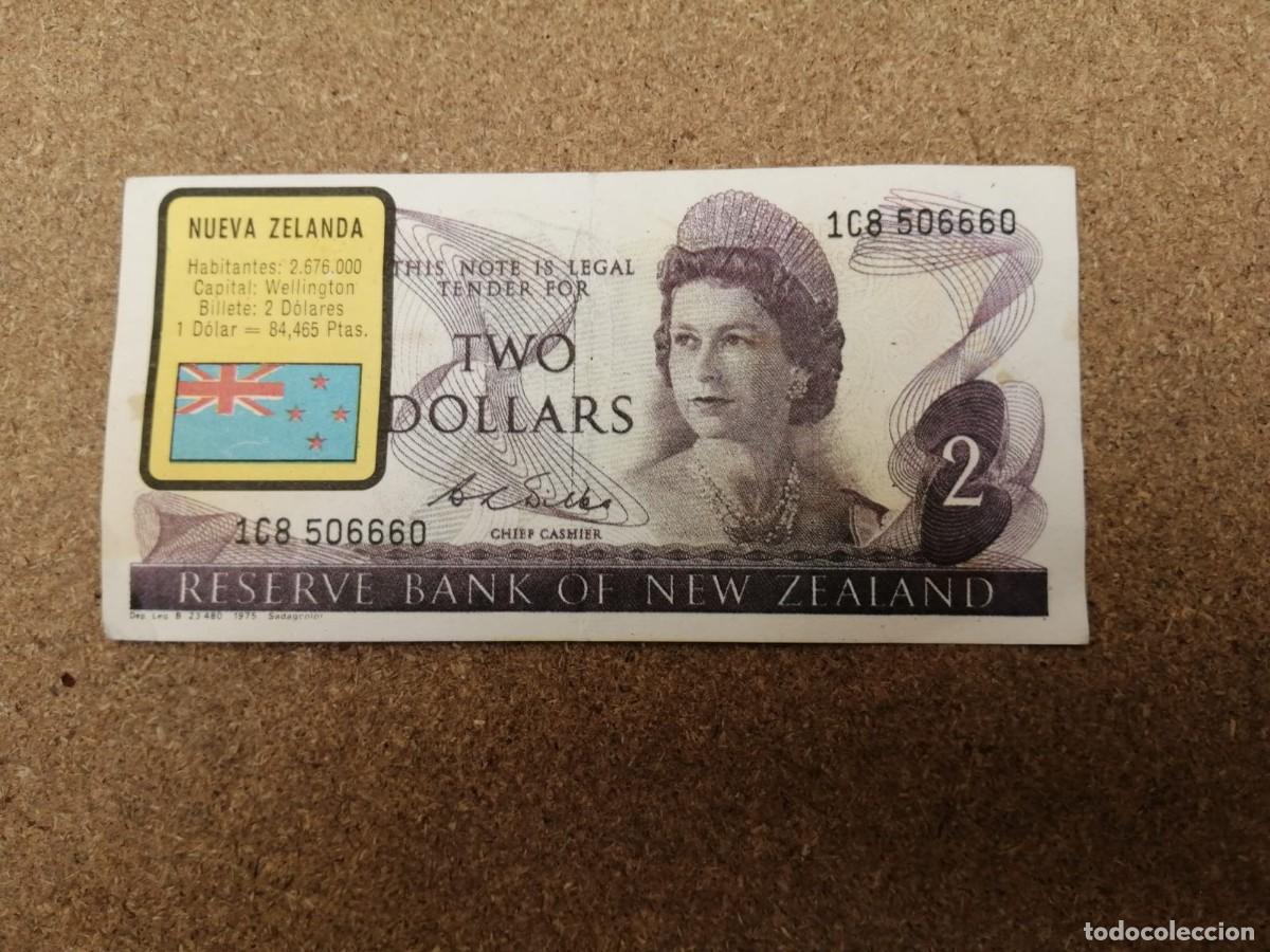 Coleccionismo Cromos antiguos: CROMO BILLETE BIMBO. NUEVA ZELANDA, TWO DOLLARS