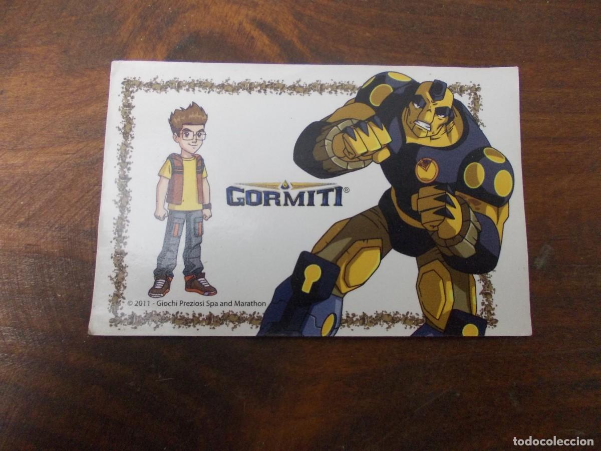 Collectable Antique Stickers: Cromo coleccionable Toby Tripp y Se&ntilde;or del Bosque (Lord Tasaru) Gormiti Giochi Preziosi 2011
