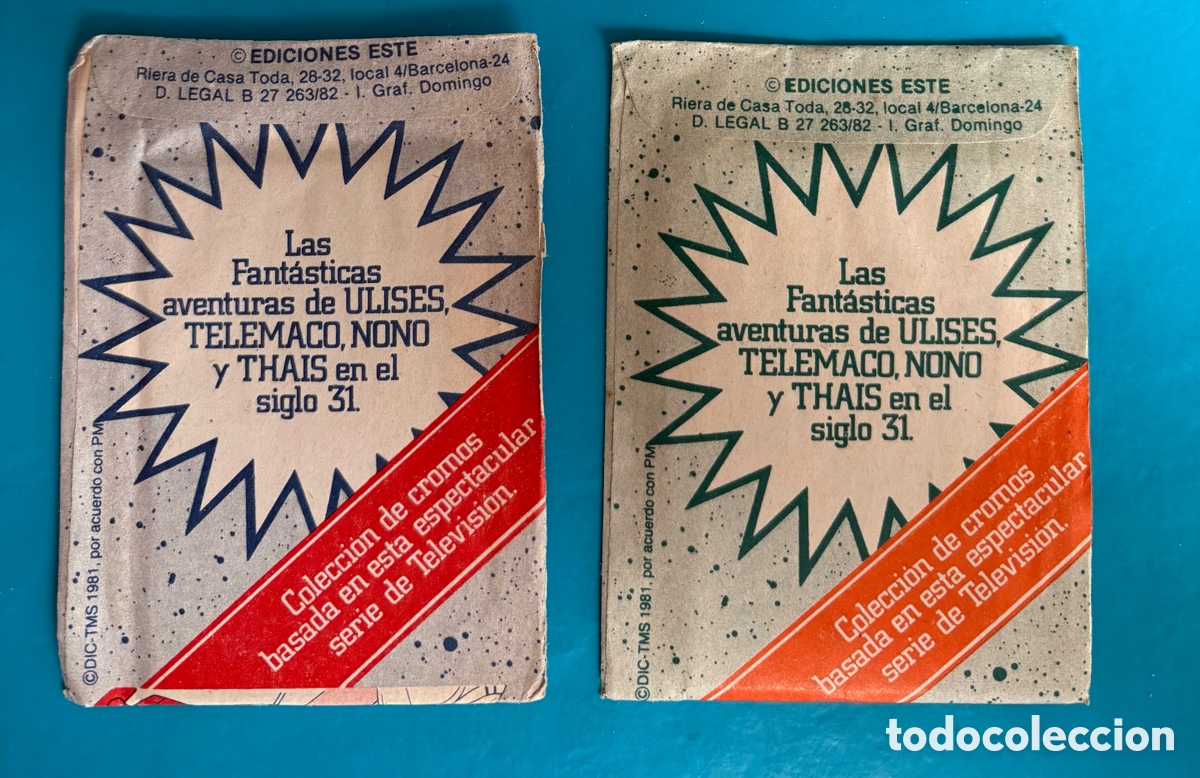 Coleccionismo cromos antiguos: 2 sobres de cromos sin abrir Ulises 31. Ediciones Este - Foto 2