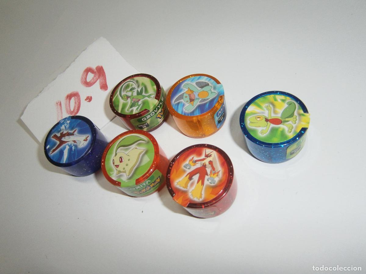 Coleccionismo cromos antiguos: ANTIGUOS TAZOS ROLLER POKEMON - Foto 3