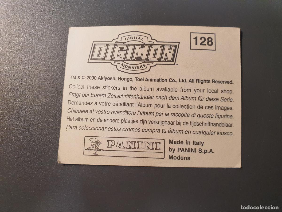 Coleccionismo cromos antiguos: CROMO PANINI 2000 - DIGIMON - N&ordm; 128 - Foto 2