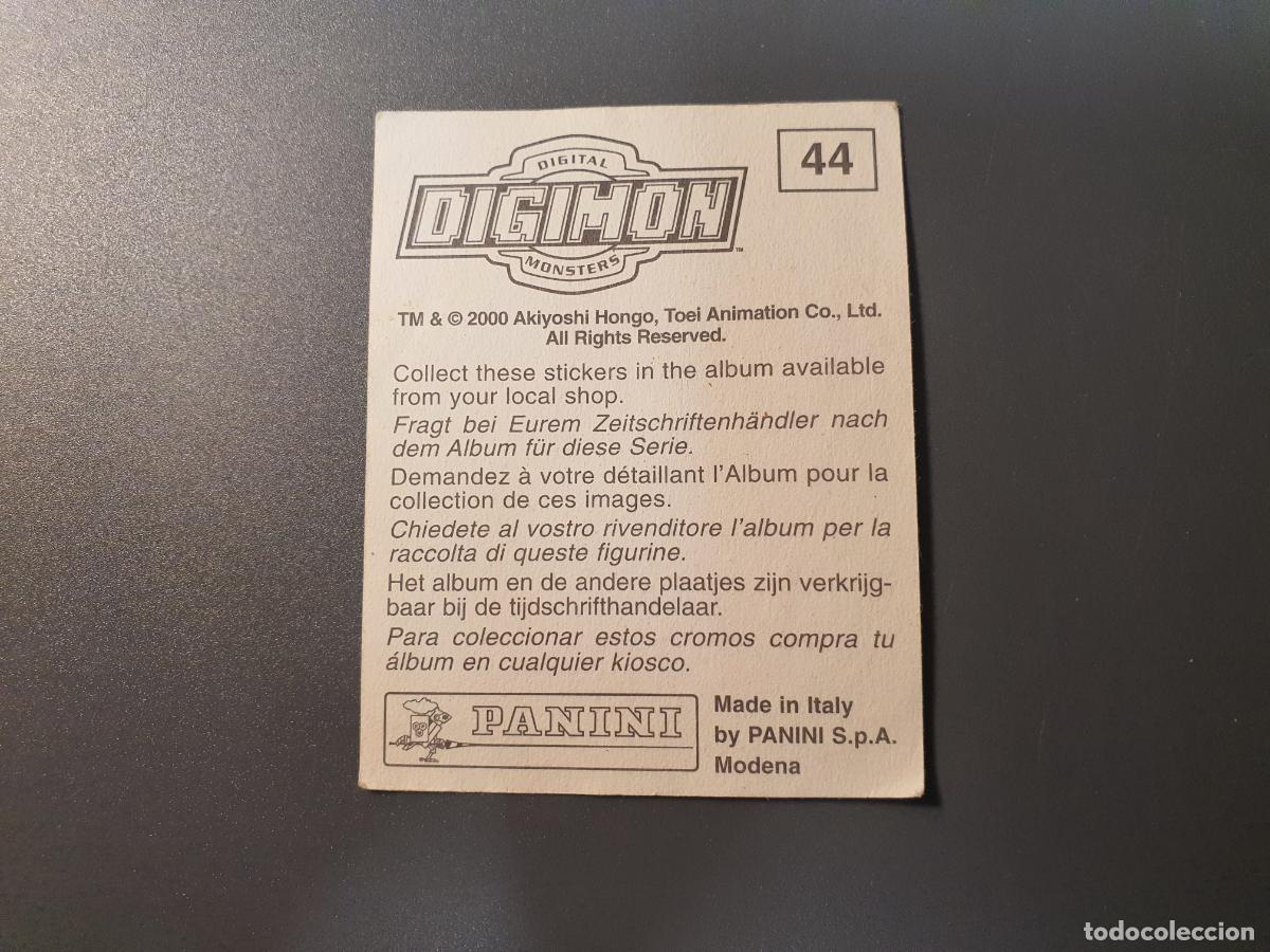 Coleccionismo cromos antiguos: CROMO PANINI 2000 - DIGIMON - N&ordm; 44 - Foto 2