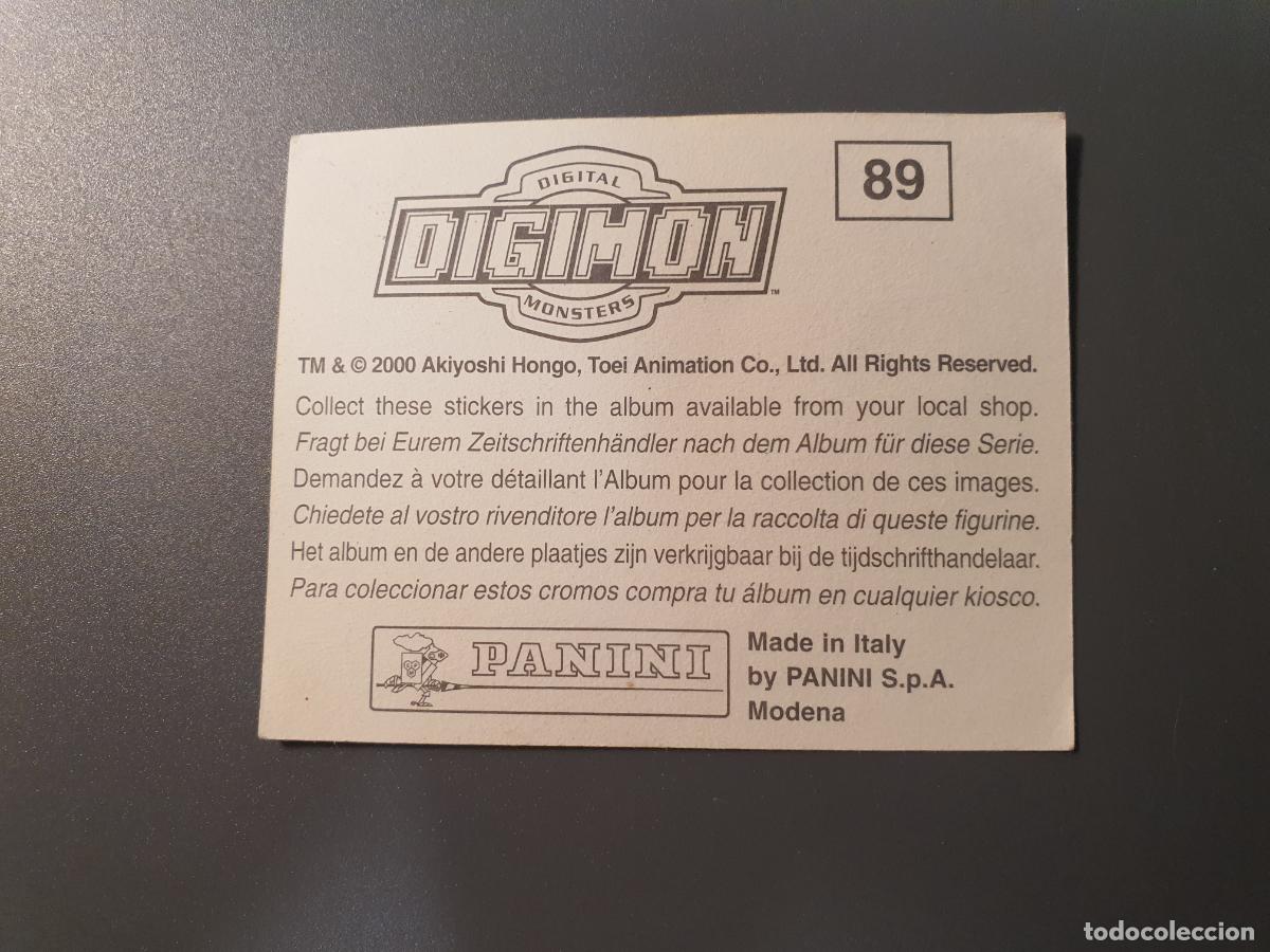 Coleccionismo cromos antiguos: CROMO PANINI 2000 - DIGIMON - N&ordm; 89 - Foto 2