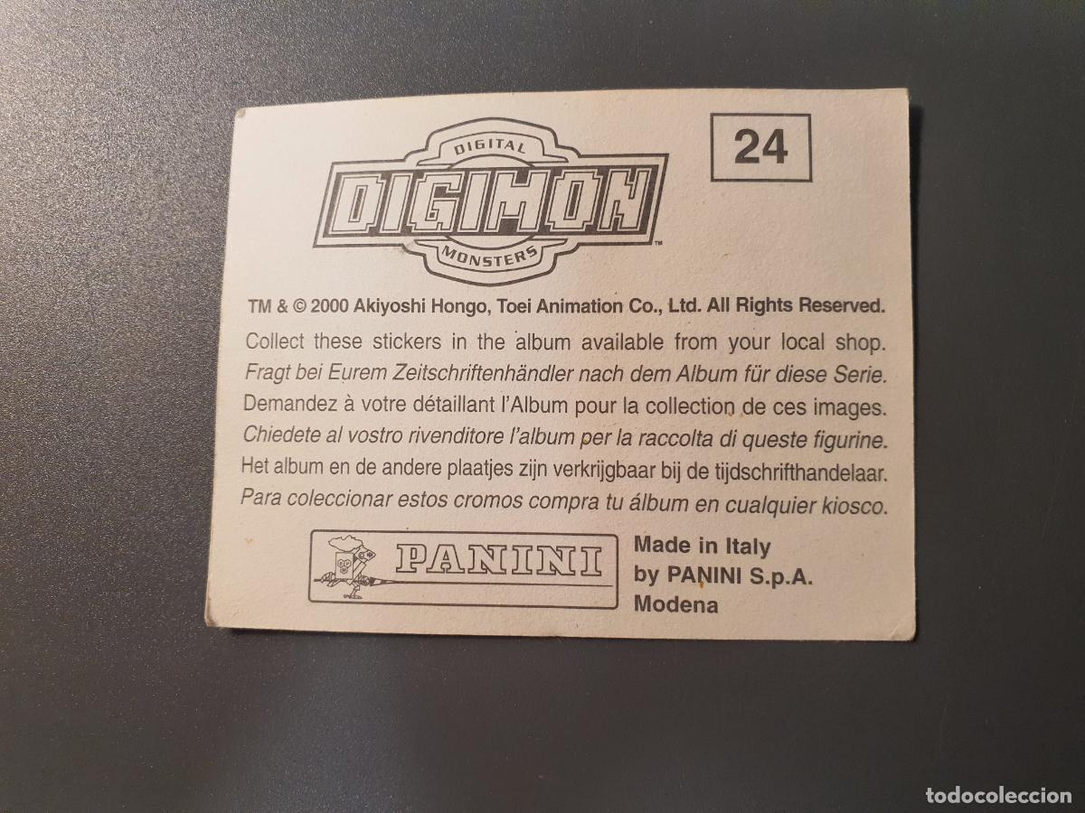 Coleccionismo cromos antiguos: CROMO PANINI 2000 - DIGIMON - N&ordm; 24 - Foto 2