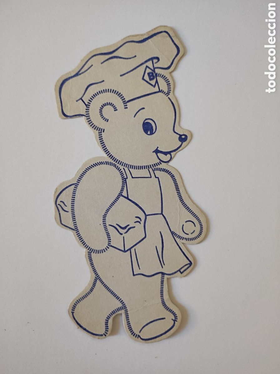 Coleccionismo Cromos antiguos: el osito bimbo para pintar colorear concurso - troquelado publicidad antigua - nuevo