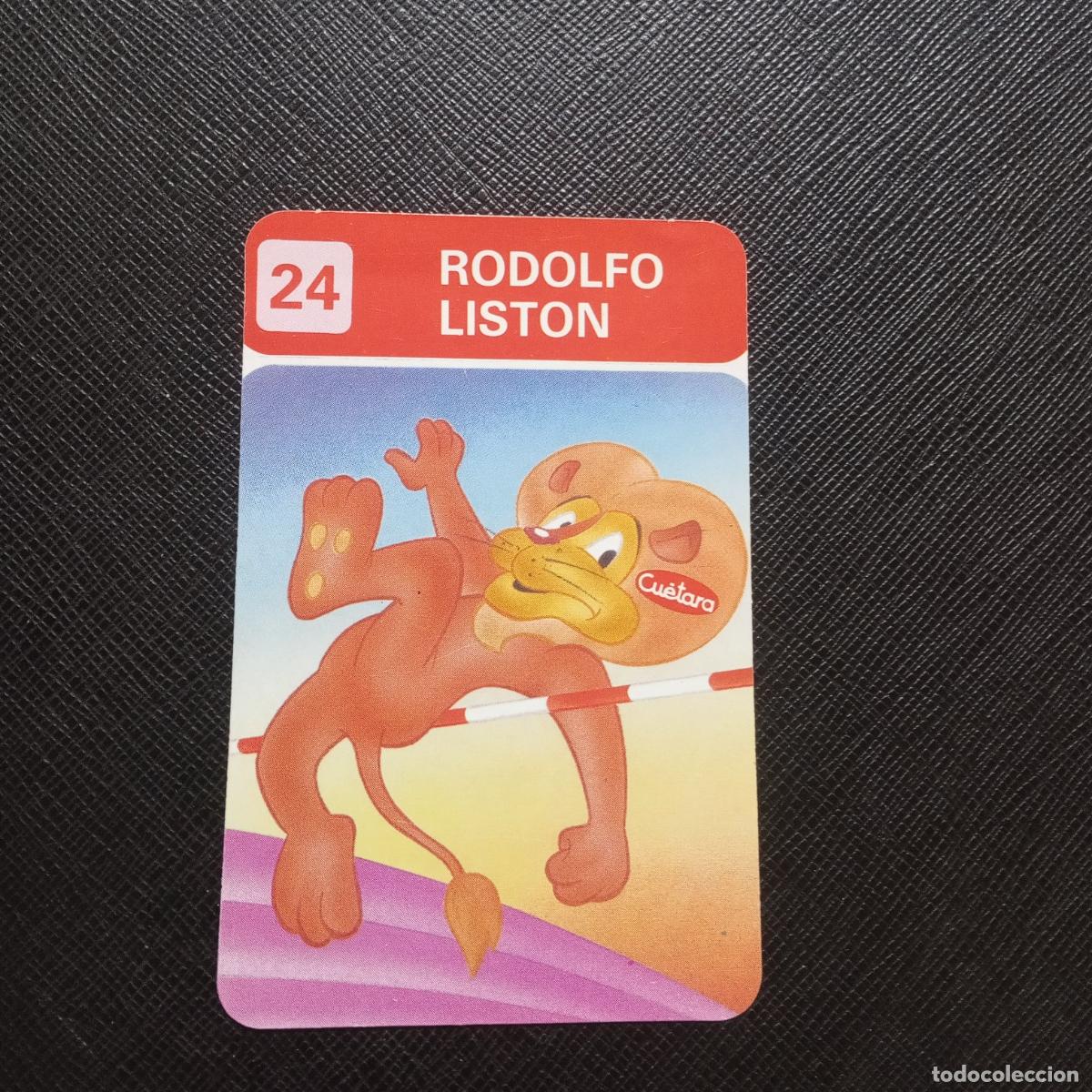 Collectable Antique Stickers: 24 RODOLFO LISTON LOS ZOOLIMPICOS TOSTA RICA CROMO - SIN PEGAR - A24 PG10
