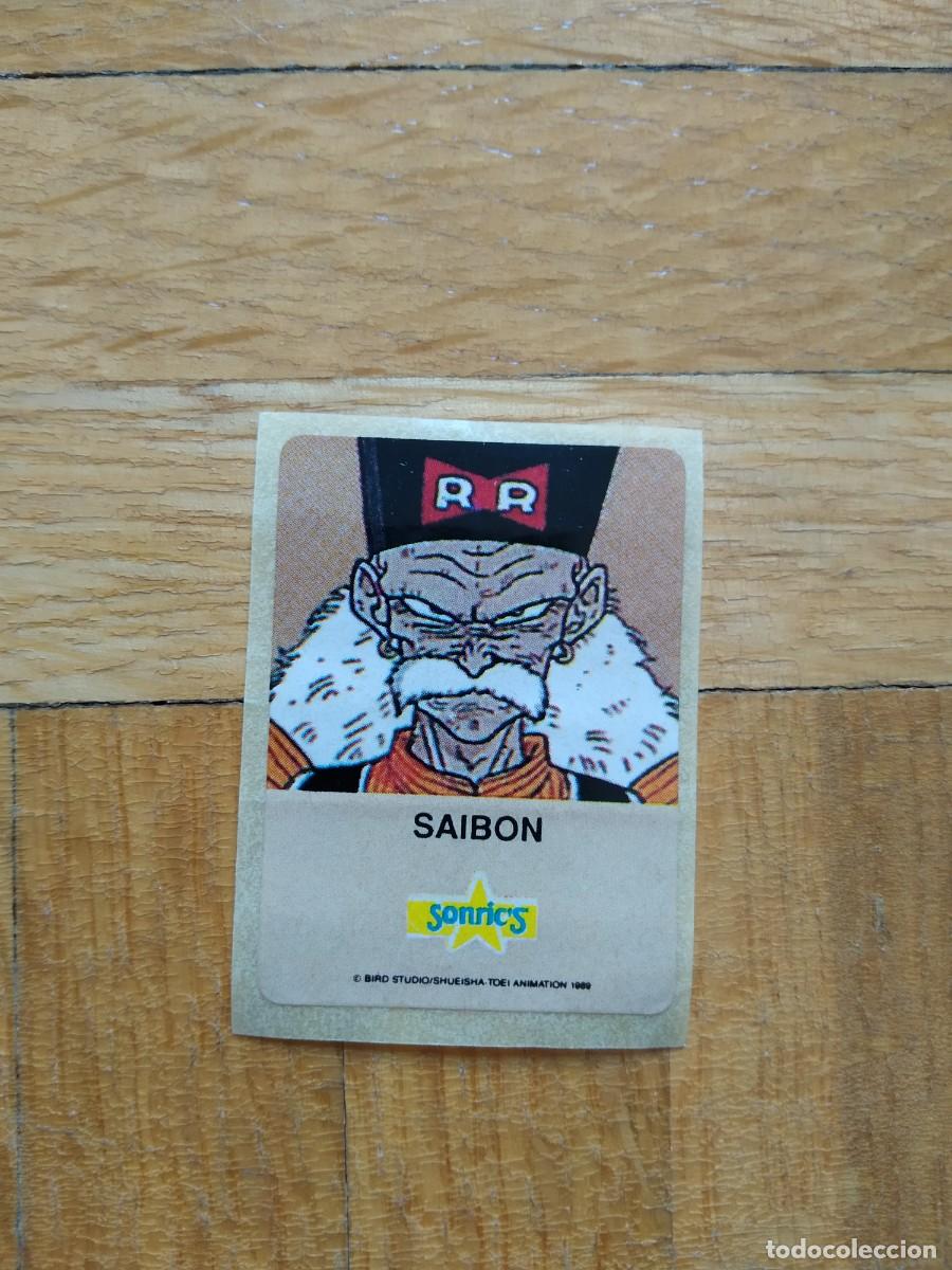 Coleccionismo cromos antiguos: CROMO PEGATINA CHICLE SONRICS DRAGON BALL BOLA DE DRAGON SAIBON A&Ntilde;OS 90S VER FOTOS