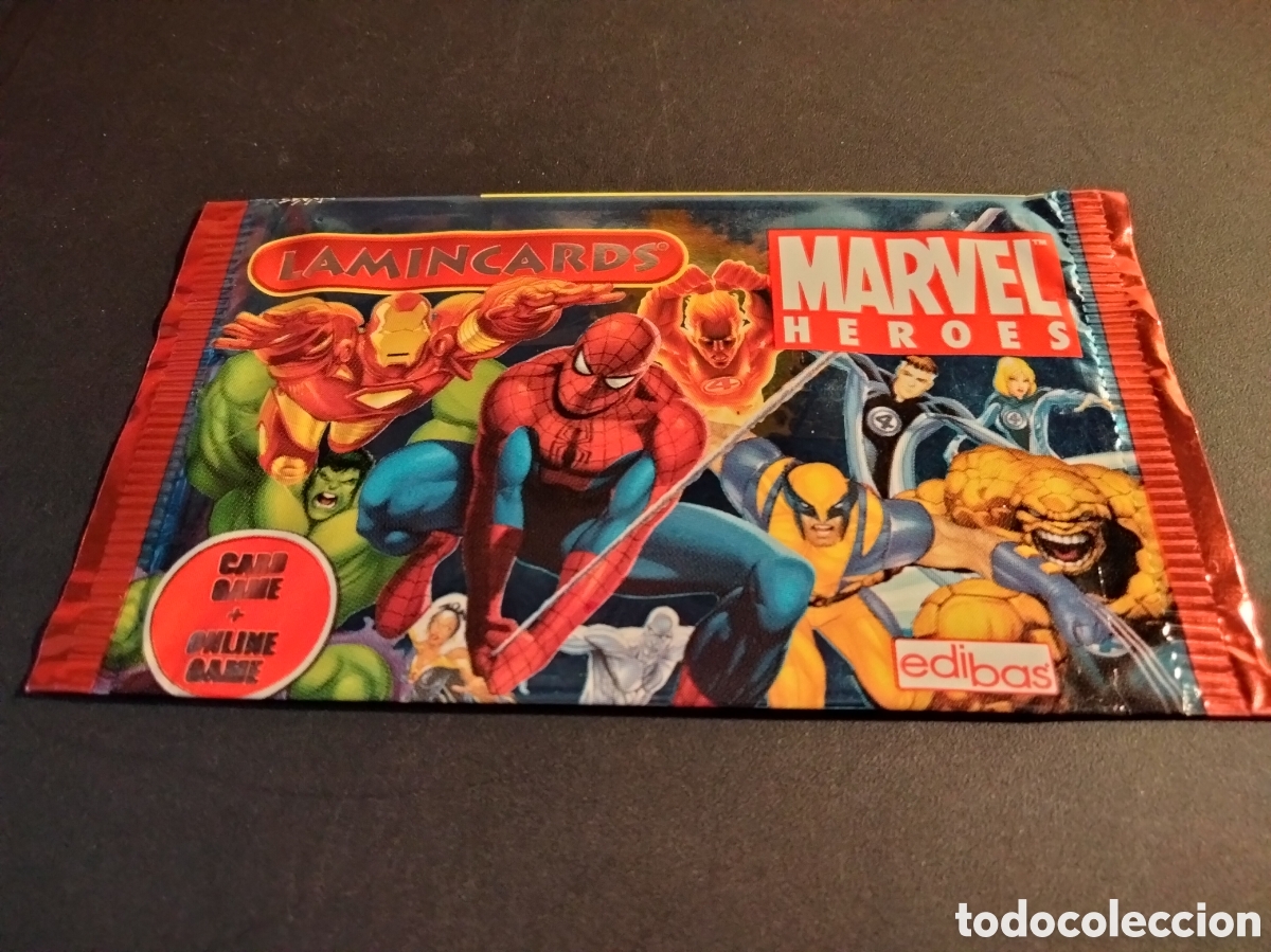 Coleccionismo cromos antiguos: SOBRE VACIO LAMINCARDS MARVEL HEROES A&Ntilde;O 2008 - Foto 1