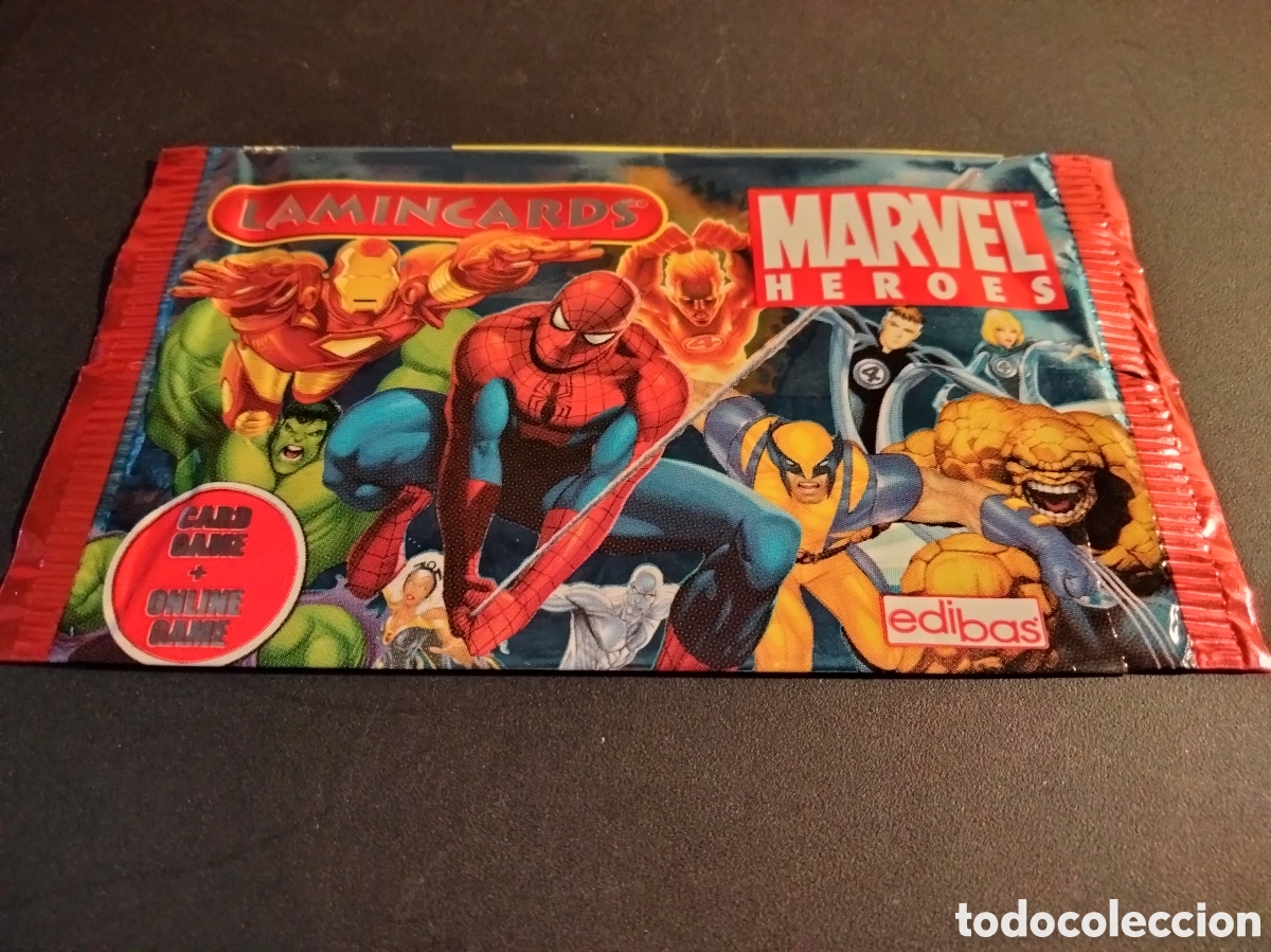 Coleccionismo cromos antiguos: SOBRE VACIO LAMINCARDS MARVEL HEROES A&Ntilde;O 2008 - Foto 1