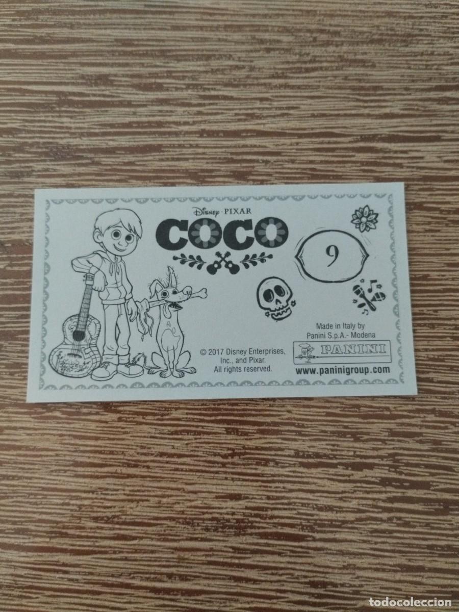 Coleccionismo cromos antiguos: N&deg; 9 - Sin Pegar - Coco - Panini 2017 - Disney - Pixar - Foto 2