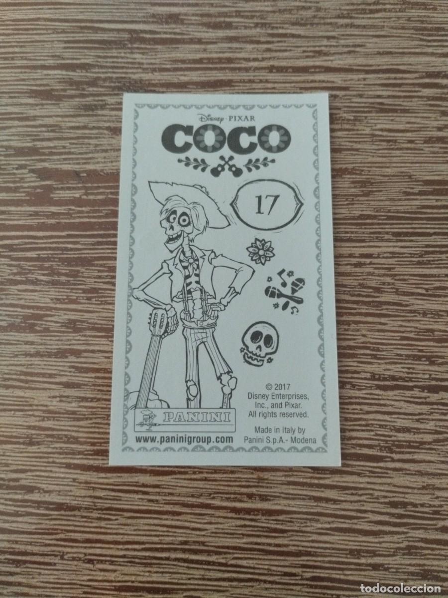 Coleccionismo cromos antiguos: N&deg; 17 - Sin Pegar - Coco - Panini 2017 - Disney - Pixar - Foto 2