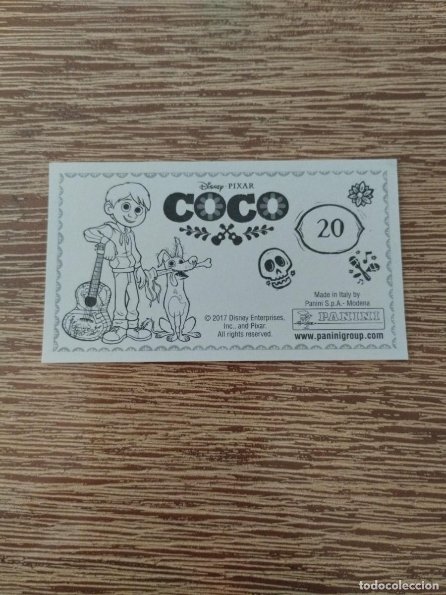 Coleccionismo cromos antiguos: N&deg; 20 - Sin Pegar - Coco - Panini 2017 - Disney - Pixar - Foto 2