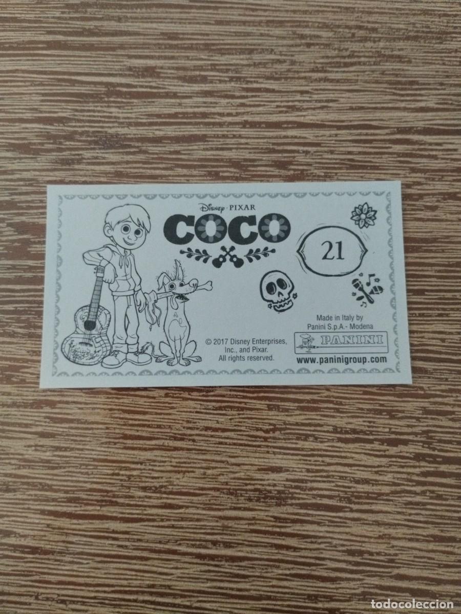 Coleccionismo cromos antiguos: N&deg; 21 - Sin Pegar - Coco - Panini 2017 - Disney - Pixar - Foto 2