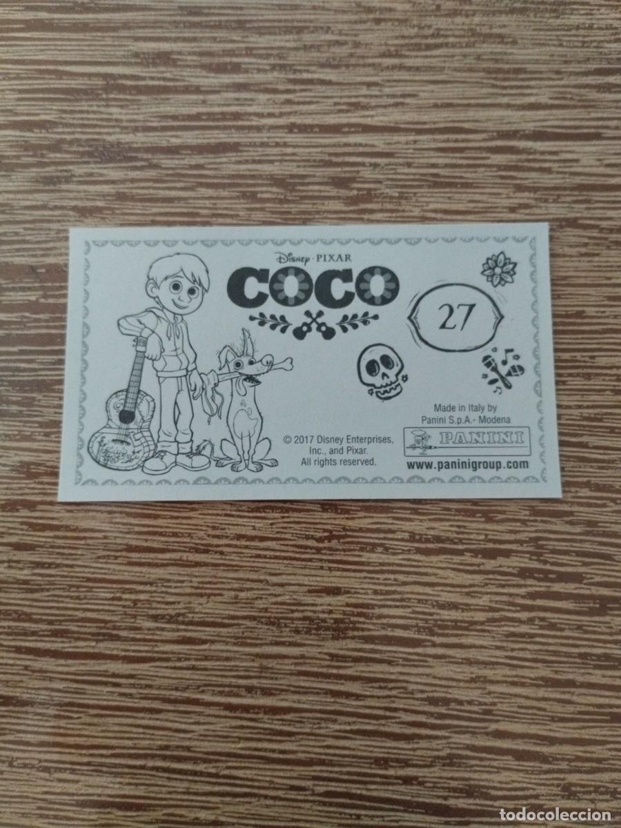 Coleccionismo cromos antiguos: N&deg; 27 - Sin Pegar - Coco - Panini 2017 - Disney - Pixar - Foto 2
