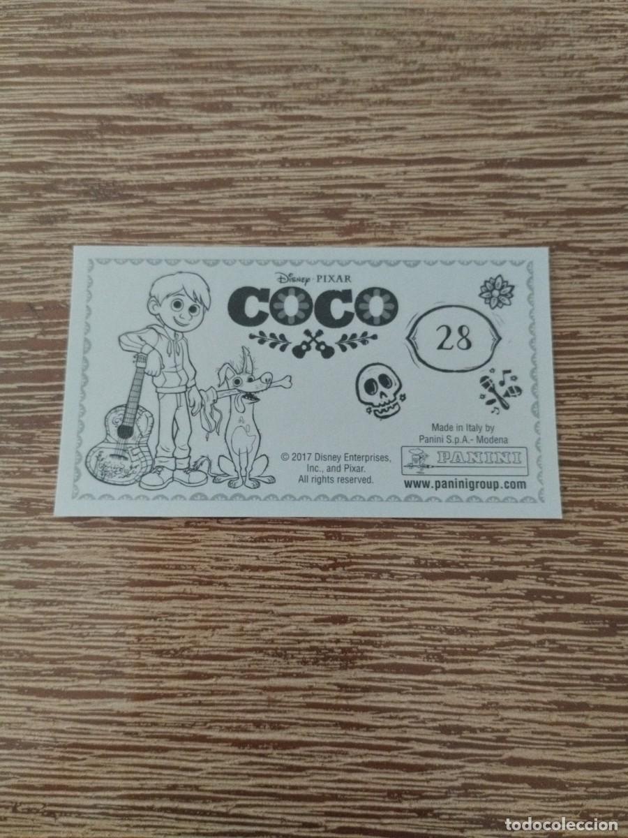 Coleccionismo cromos antiguos: N&deg; 28 - Sin Pegar - Coco - Panini 2017 - Disney - Pixar - Foto 2