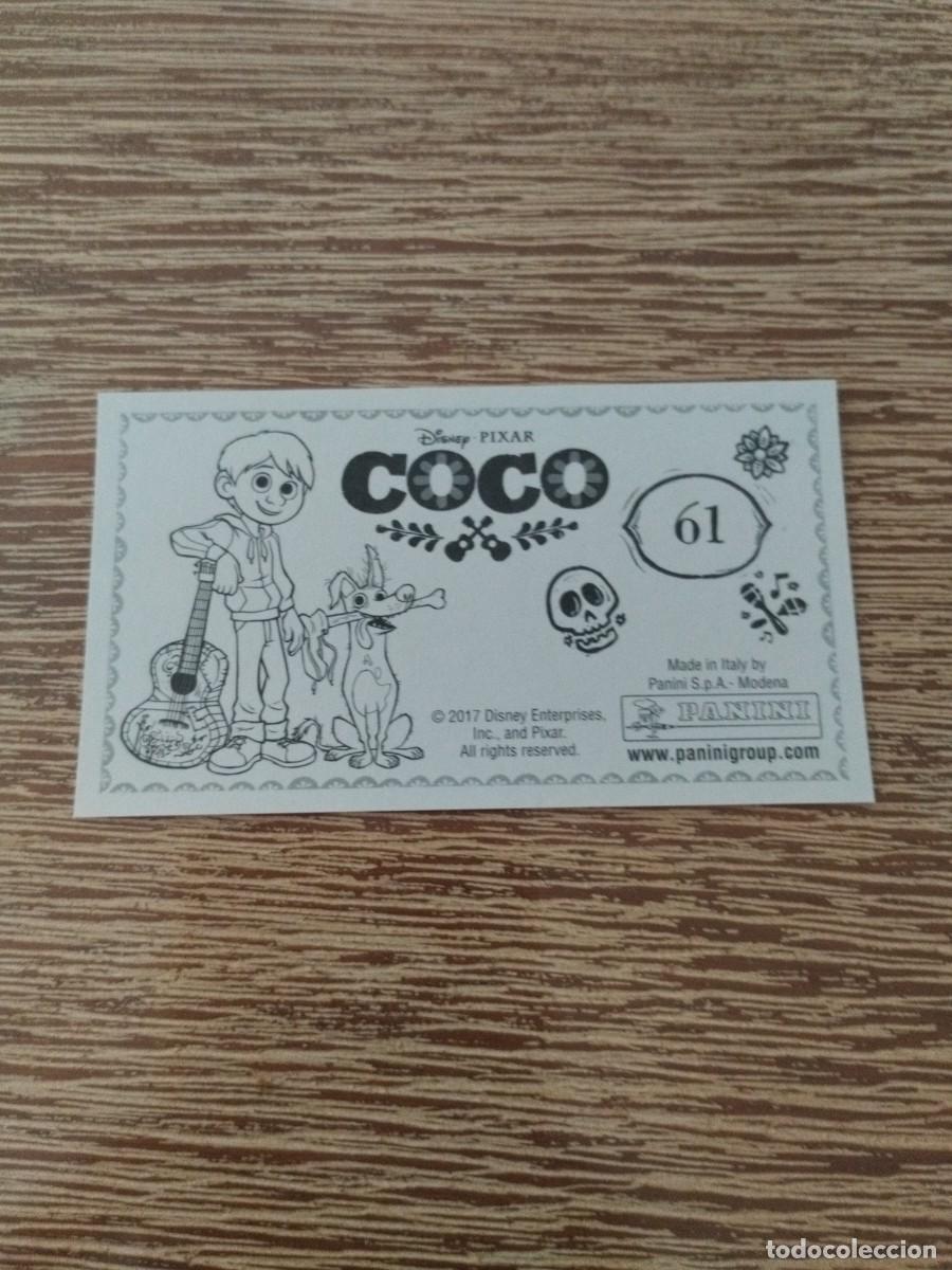 Coleccionismo cromos antiguos: N&deg; 61 - Sin Pegar - Coco - Panini 2017 - Disney - Pixar - Foto 2