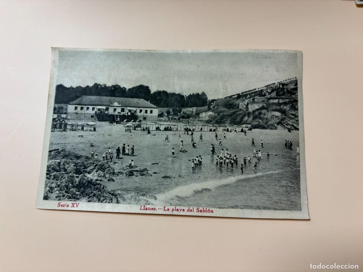 Coleccionismo Cromos antiguos: CROMO GRANDES BELLEZAS DE ASTURIAS - SERIE XV - LLANES - LA PLAYA DEL SABL&Oacute;N