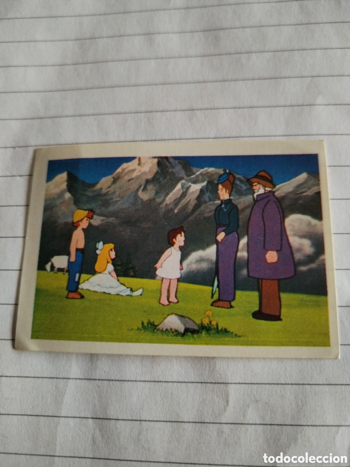 Coleccionismo Cromos antiguos: Cromo sin pegar El retorno de Heidi Fher 1976 n&deg;424