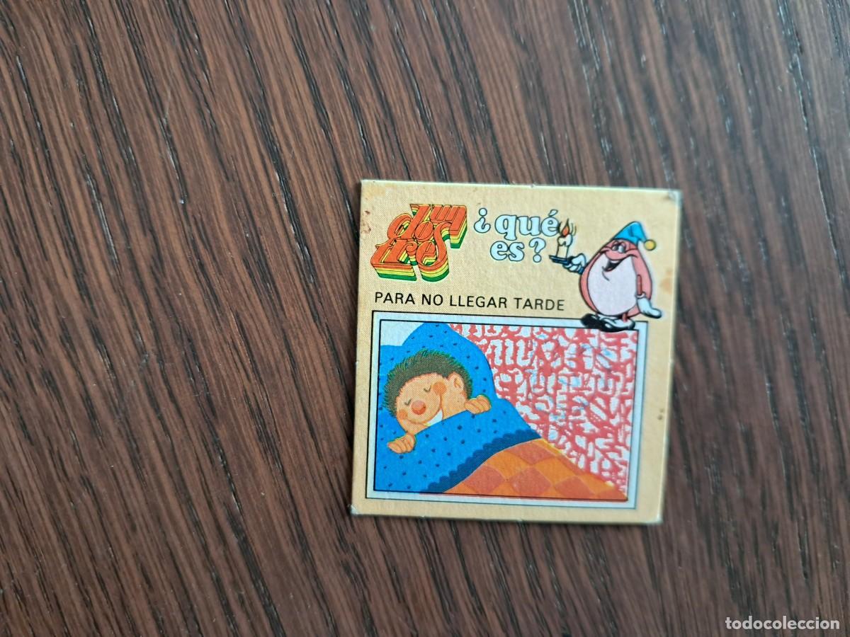 Coleccionismo Cromos antiguos: cromo adhesivo de matutano, enga&ntilde;atinas, un, dos, tres, a&ntilde;o 1984. para no llegar tarde.
