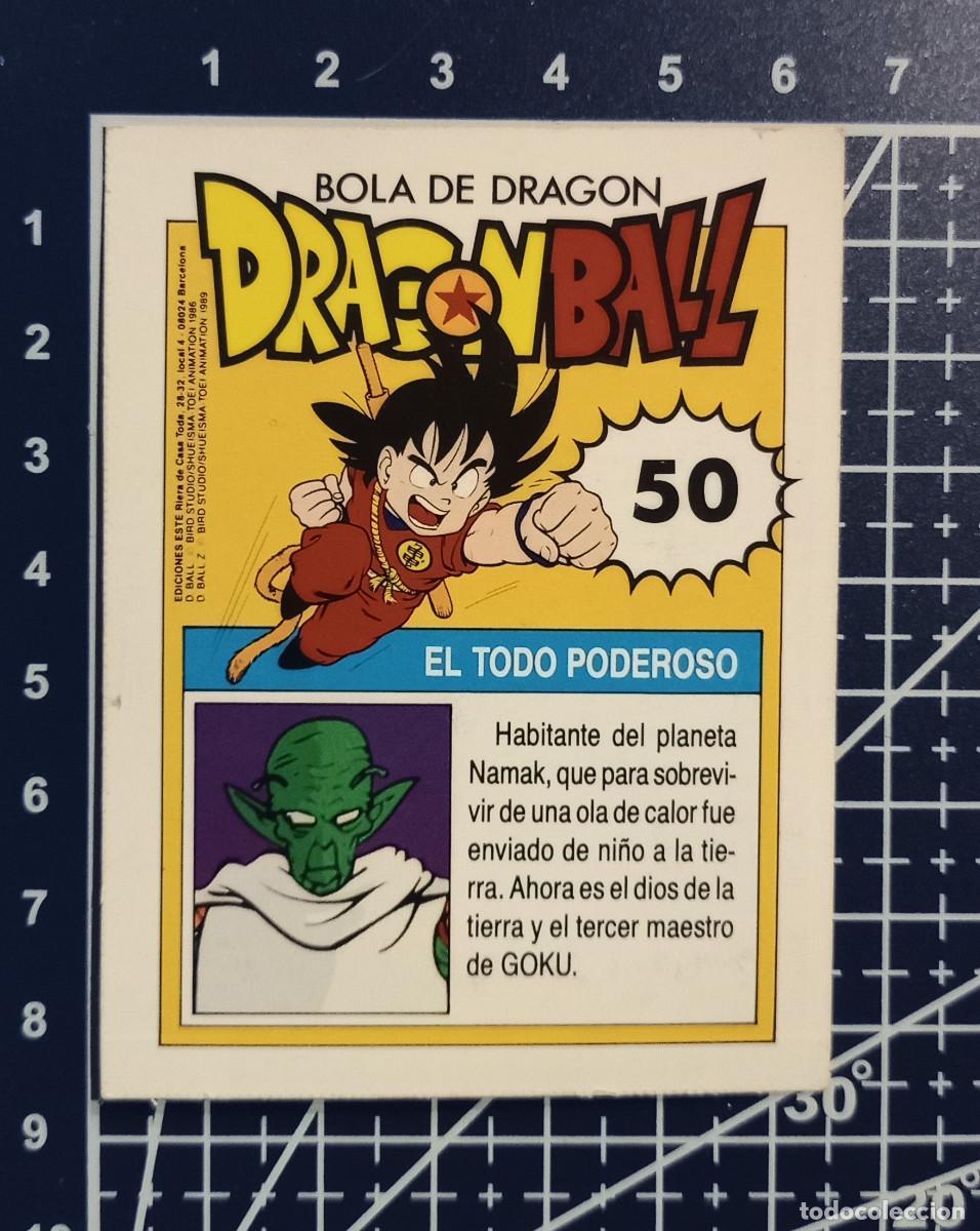 Coleccionismo cromos antiguos: CROMO - DRAGON BALL N&ordm; 50, EL TODOPODEROSO - EDIC. ESTE 1989 - Foto 2