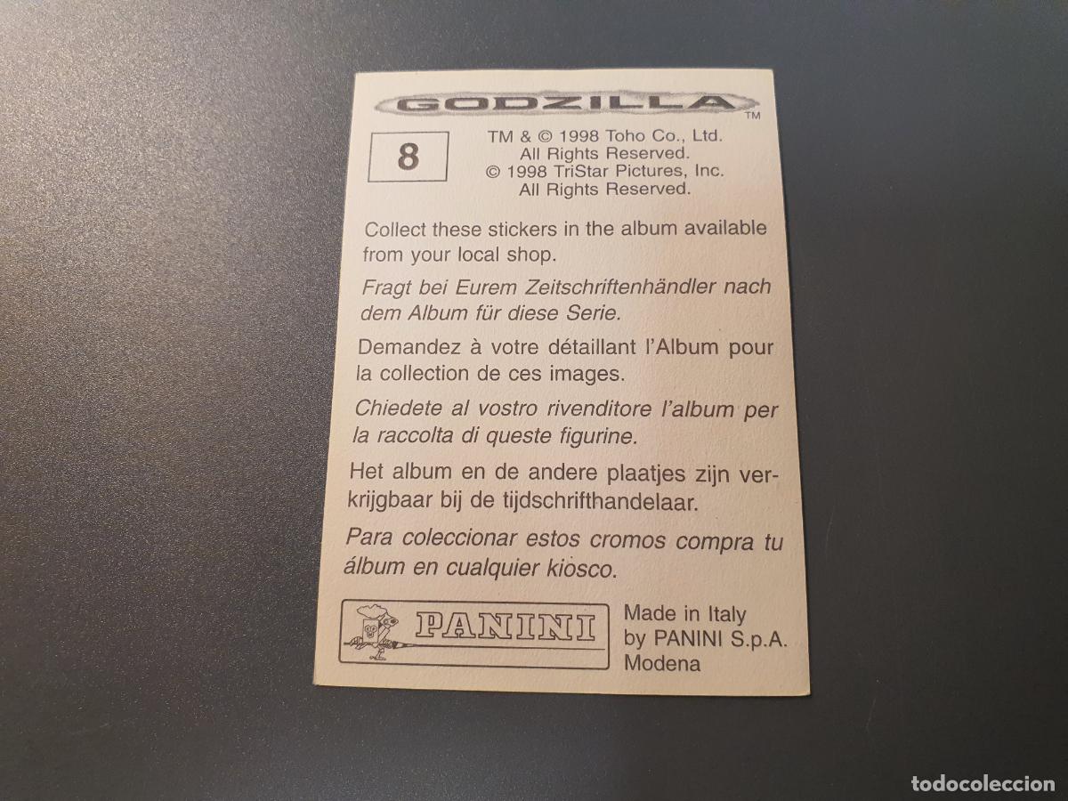 Coleccionismo cromos antiguos: CROMO PANINI 1998 - GODZILLA - N&ordm; 8 - Foto 2