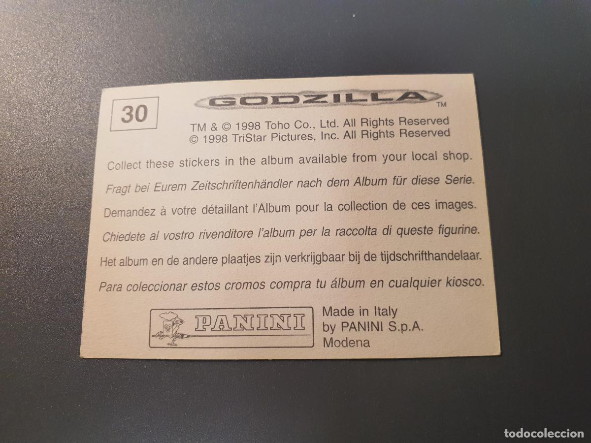 Coleccionismo cromos antiguos: CROMO PANINI 1998 - GODZILLA - N&ordm; 30 - Foto 2