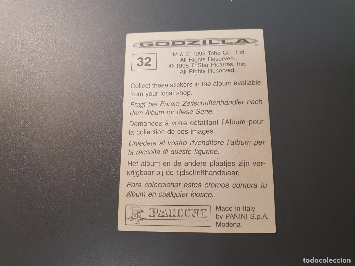Coleccionismo cromos antiguos: CROMO PANINI 1998 - GODZILLA - N&ordm; 32 - Foto 2