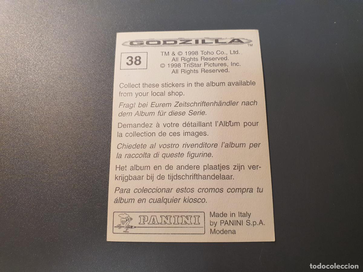 Coleccionismo cromos antiguos: CROMO PANINI 1998 - GODZILLA - N&ordm; 38 - Foto 2