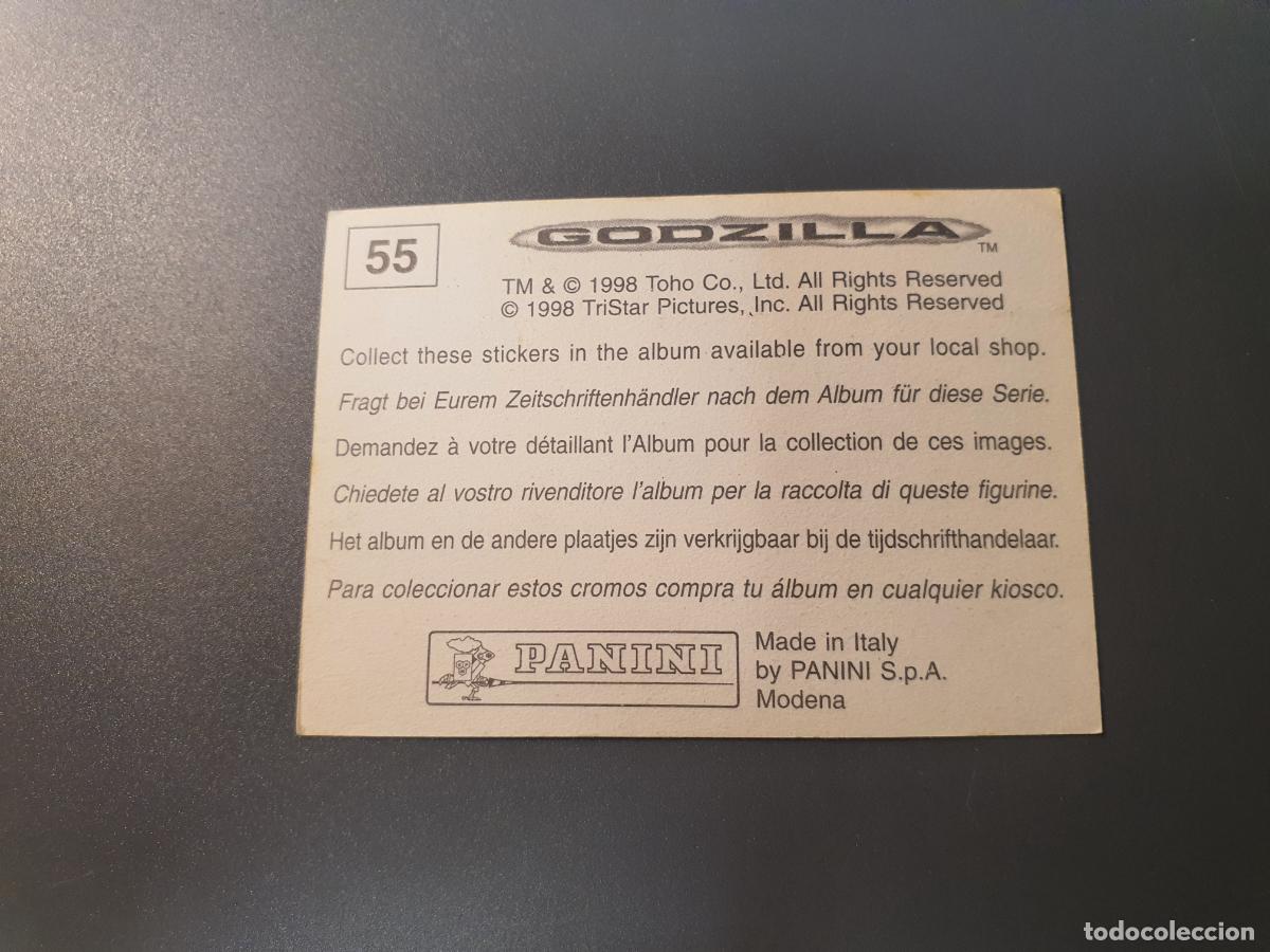 Coleccionismo cromos antiguos: CROMO PANINI 1998 - GODZILLA - N&ordm; 55 - Foto 2