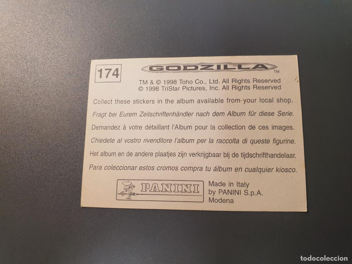 Coleccionismo cromos antiguos: CROMO PANINI 1998 - GODZILLA - N&ordm; 174 - Foto 2