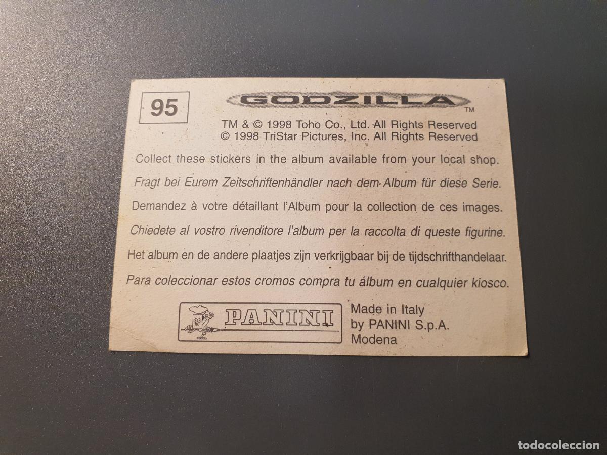 Coleccionismo cromos antiguos: CROMO PANINI 1998 - GODZILLA - N&ordm; 95 - Foto 2