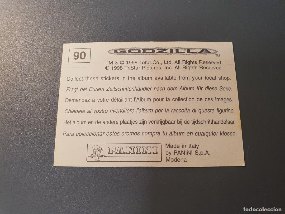 Coleccionismo cromos antiguos: CROMO PANINI 1998 - GODZILLA - N&ordm; 90 - Foto 2