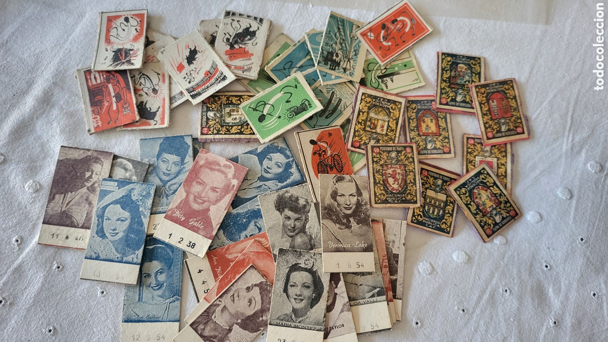 Coleccionismo Cromos antiguos: CROMOS ANTIGUOS CERILLAS Y CARTONES DE PESO