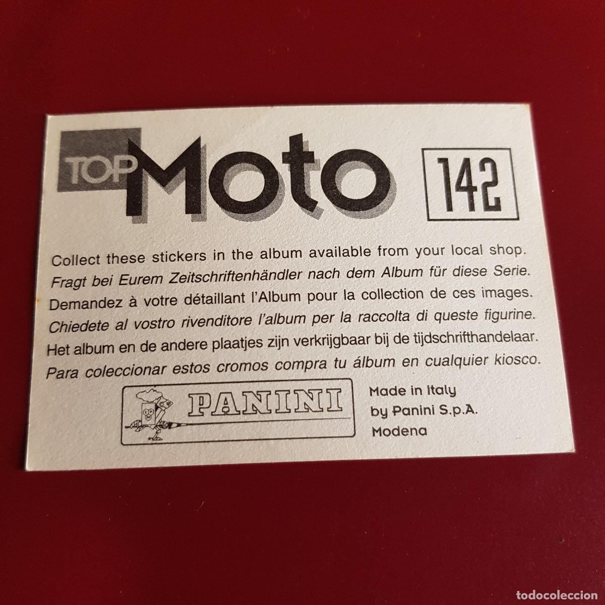 Coleccionismo cromos antiguos: PANINI - TOP MOTO - 142 - NUNCA PEGADO - Foto 2