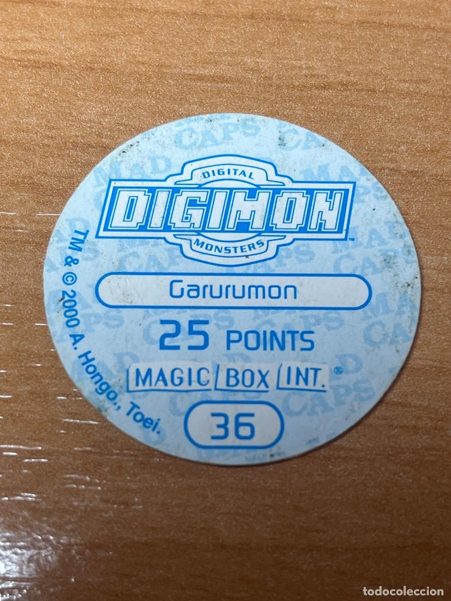 Coleccionismo cromos antiguos: Tazo 36 Garurumon Digimon | Magic Box 2000 - Foto 2
