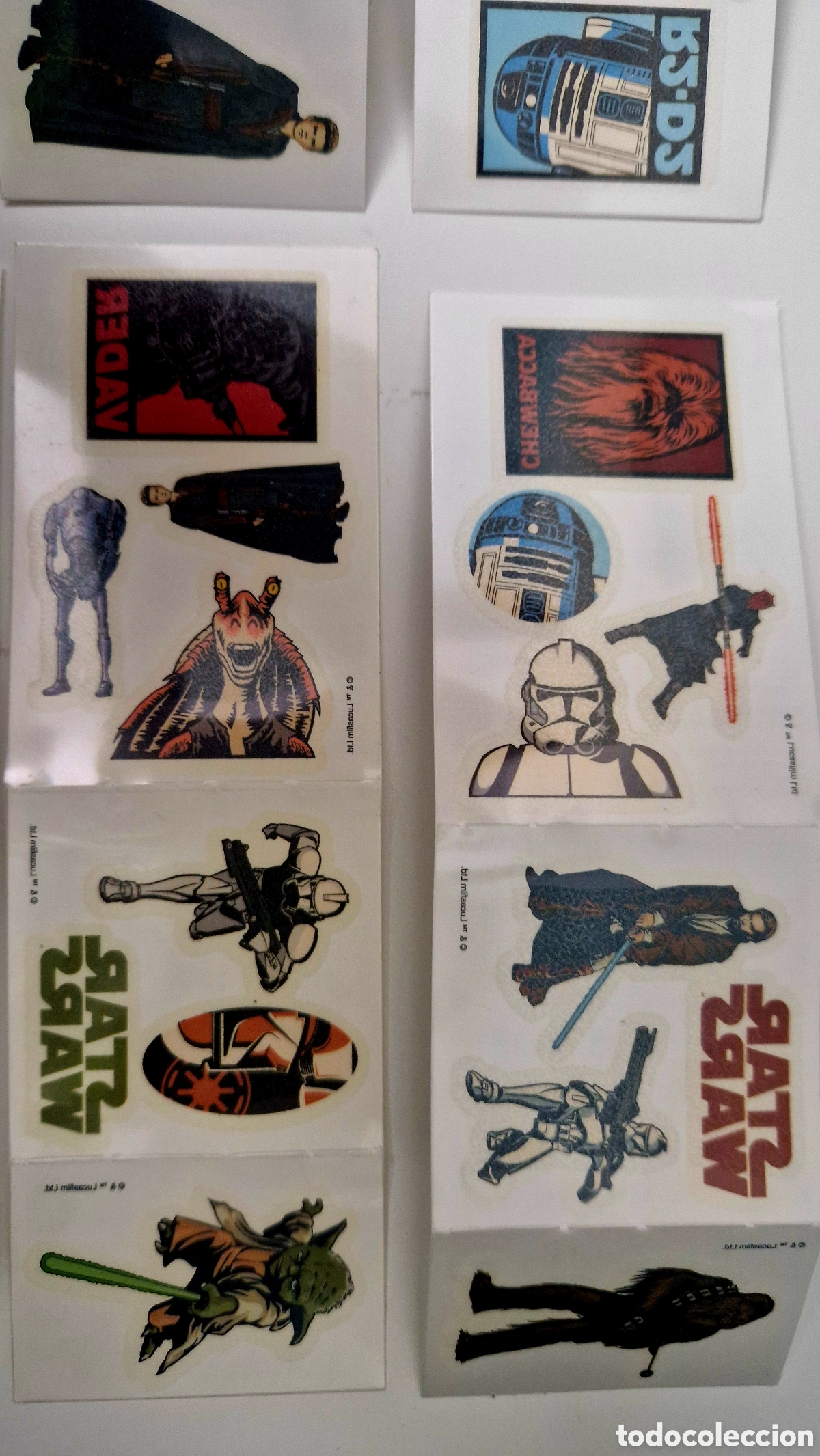 Coleccionismo cromos antiguos: Star wars: Set completo tattoos - Foto 3