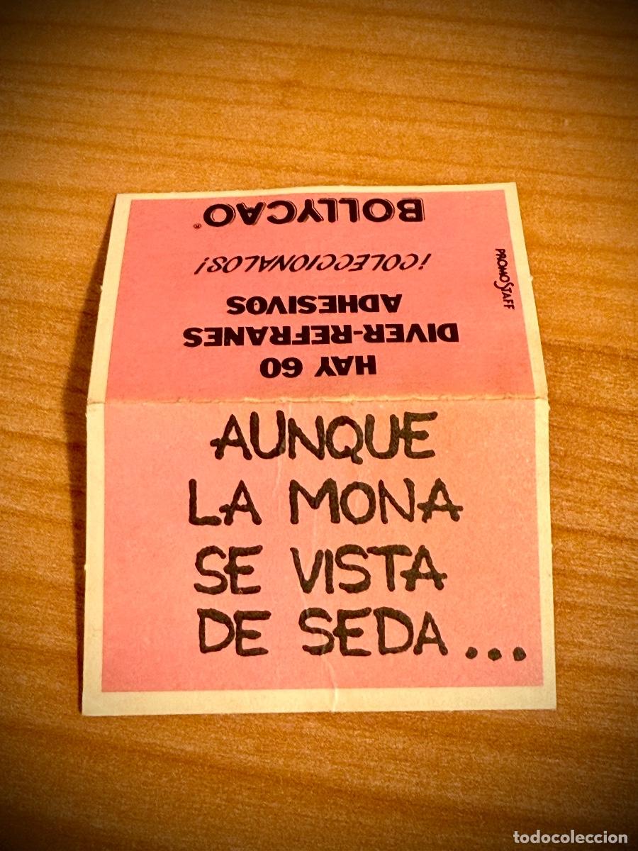 Coleccionismo cromos antiguos: Cromo Diver-Refranes &rdquo;Aunque la mona...&rdquo; - Foto 2