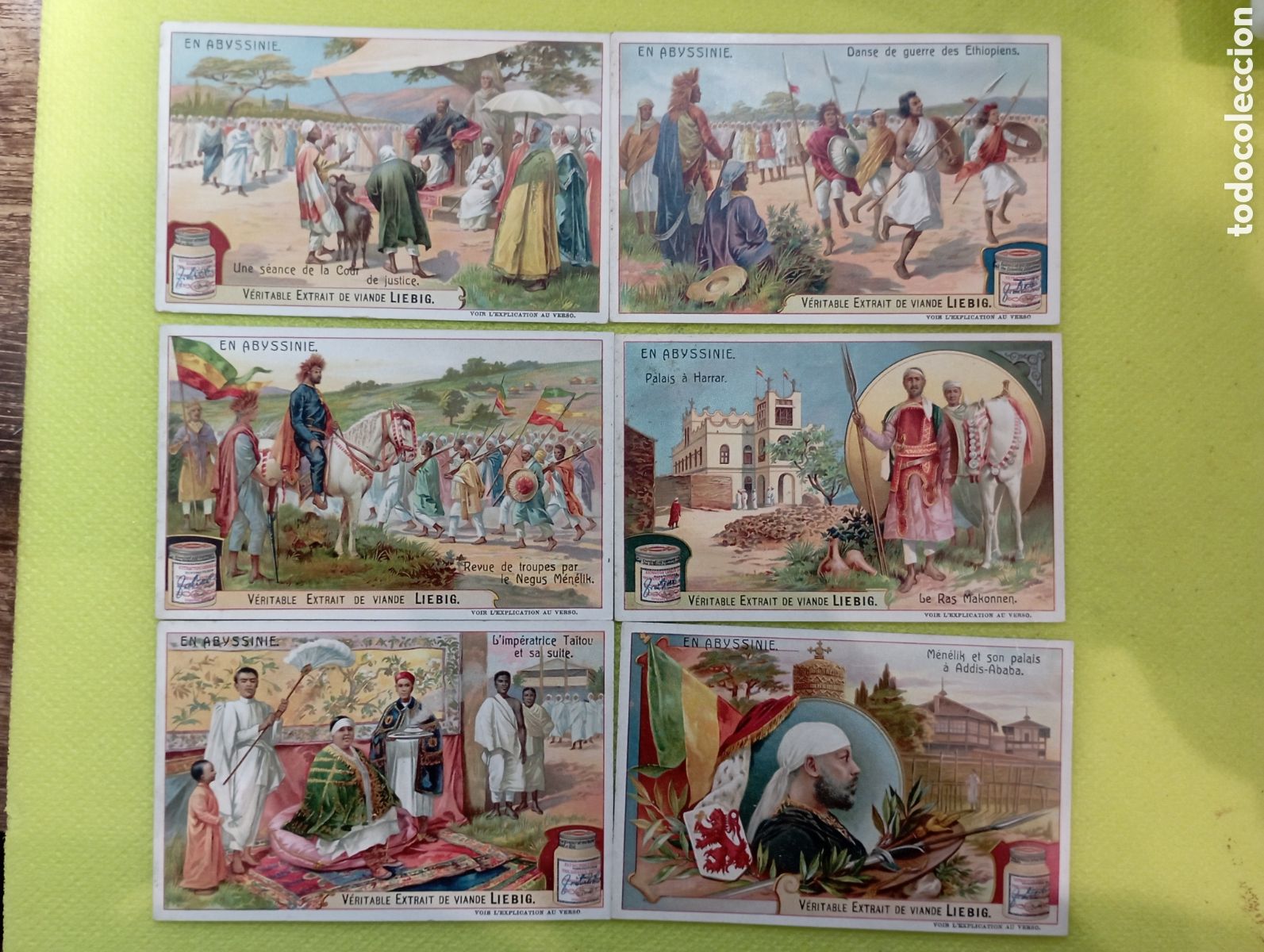 Sammeln alte Sammelbilder: Serie completa Liebig Sanguinetti 843. a&ntilde;o primera d&eacute;cada 1900