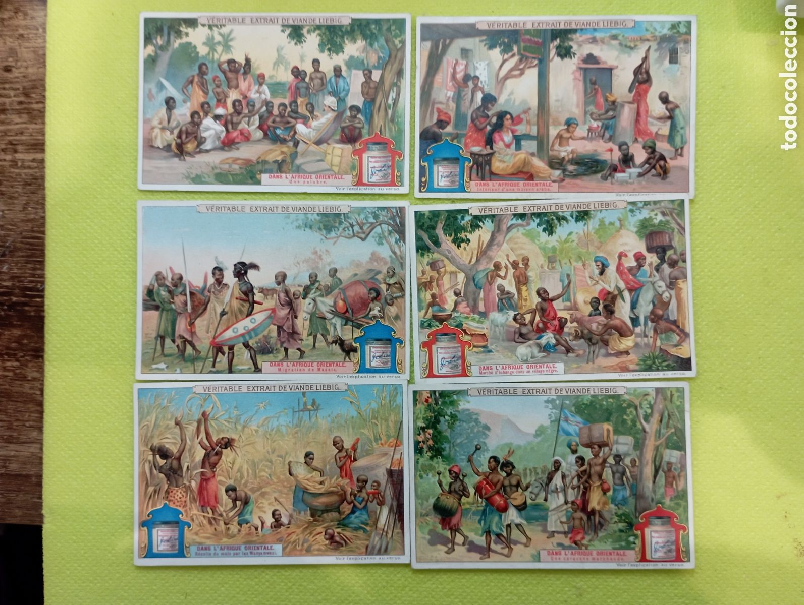 Collectable Antique Stickers: Serie completa Liebig Sanguinetti 877. a&ntilde;o primera d&eacute;cada 1900